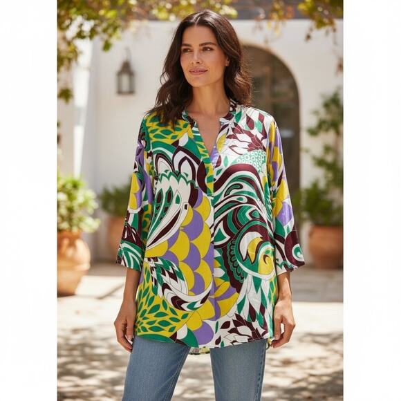 Cupcakes and Cashmere Tunic Blouse Retro - Picture 8 of 9